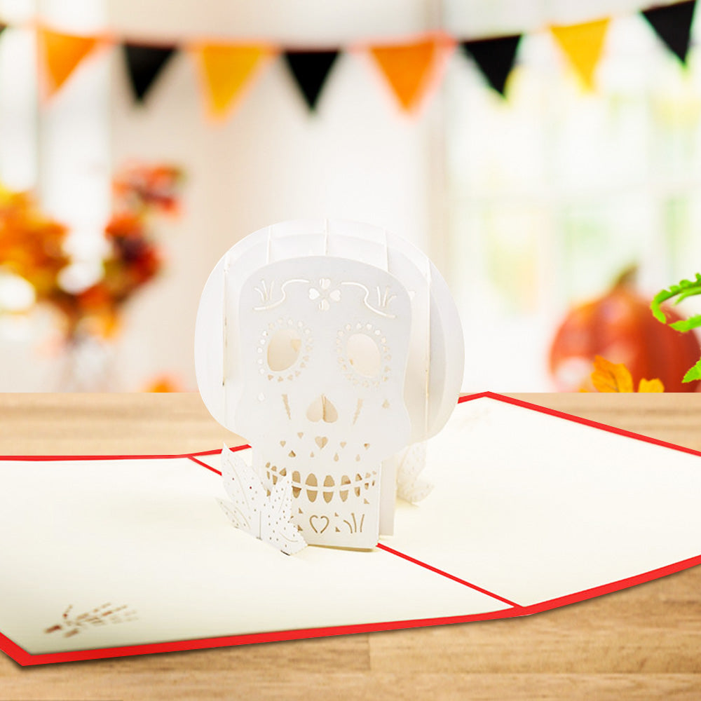 Halloween 3D Pop Up Card Skull Pop Up Greeting Card