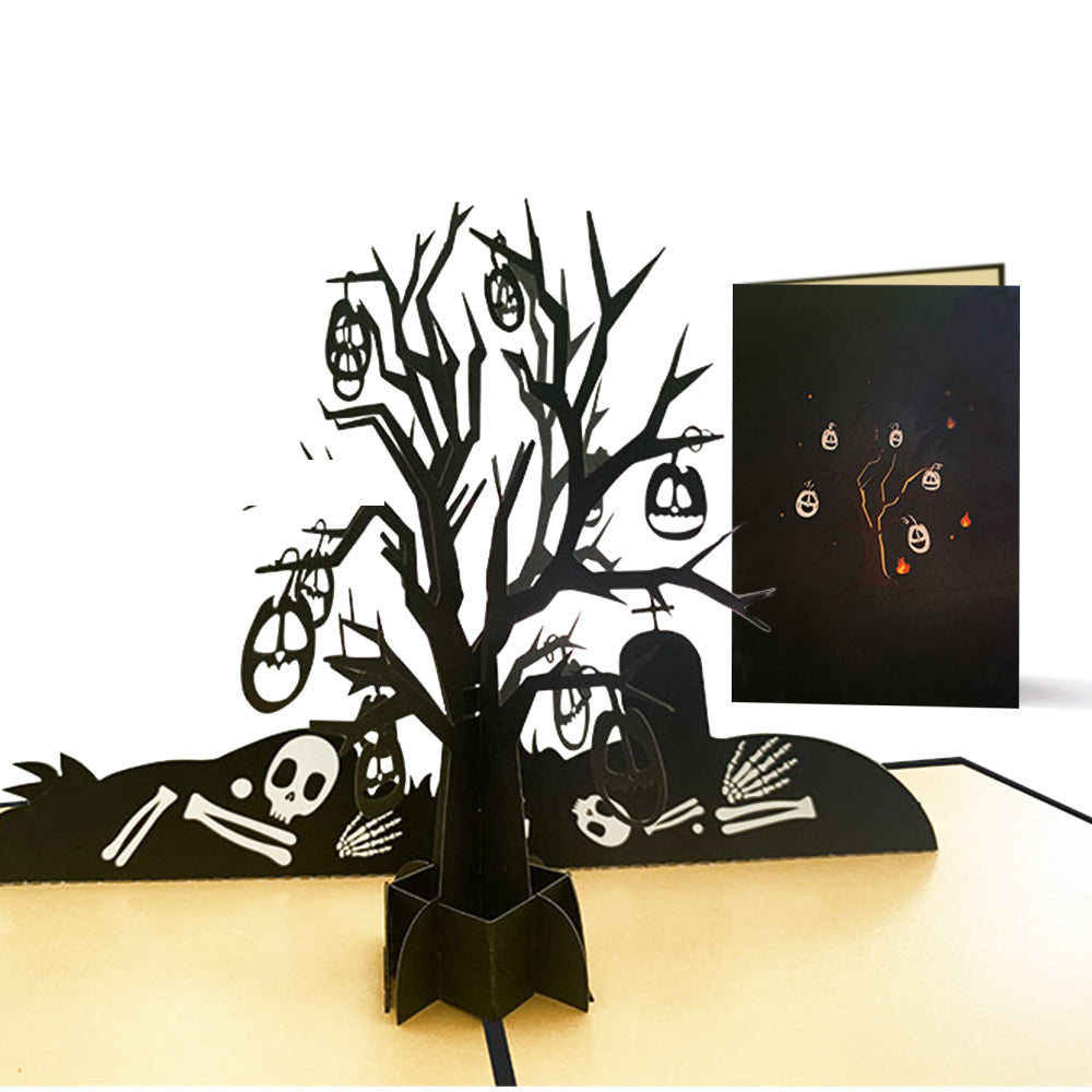 Halloween 3D Pop Up Card Skull Tree Pop Up Greeting Card