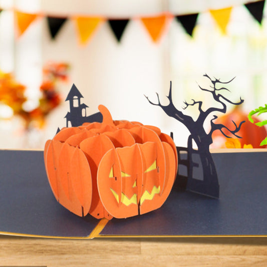 Halloween 3D Pop Up Card Pumpkin Pop Up Greeting Card