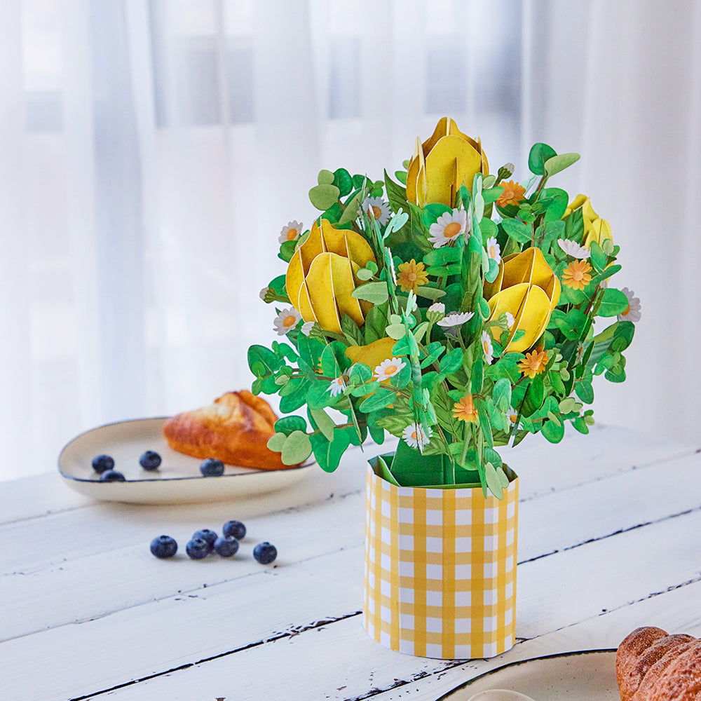 Lemon Bouquet 3D Pop Up Greeting Card