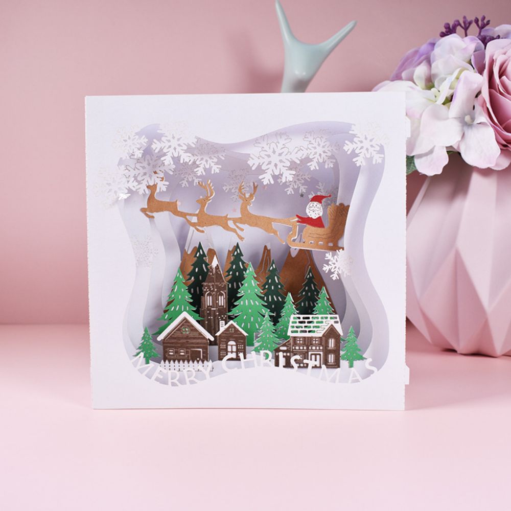 Christmas 3D Pop Up Card Christmas Box Pop Up Greeting Card