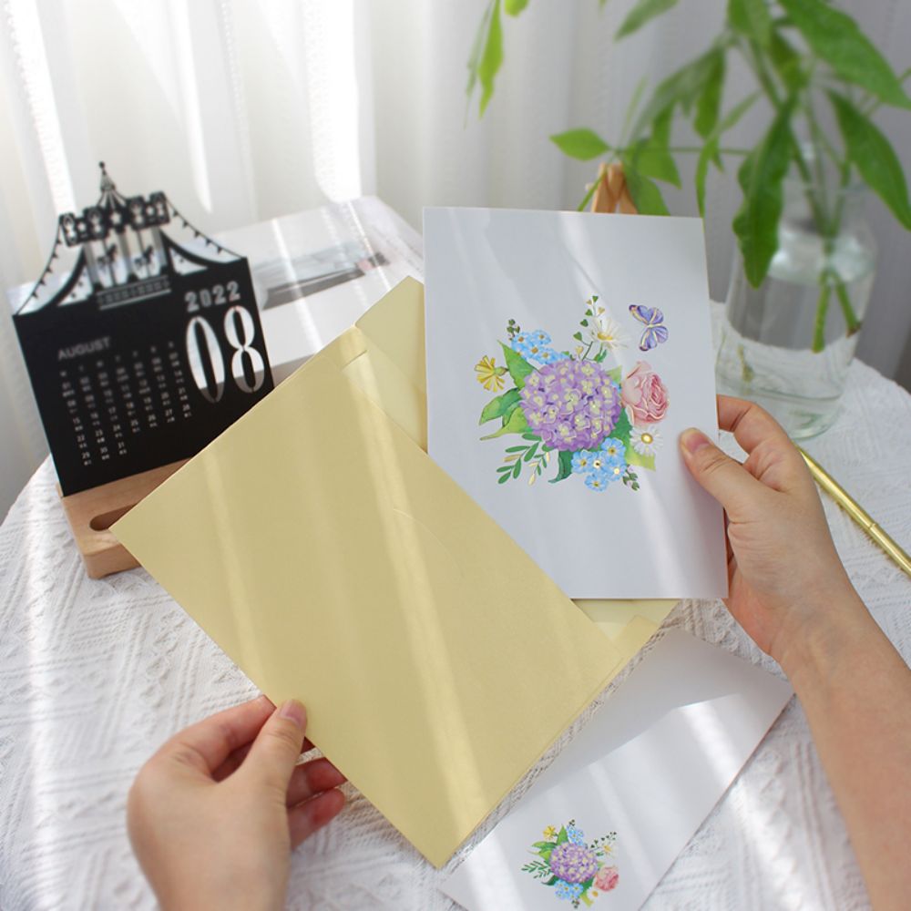 Blooming Hydrangea 3D Pop Up Greeting Card