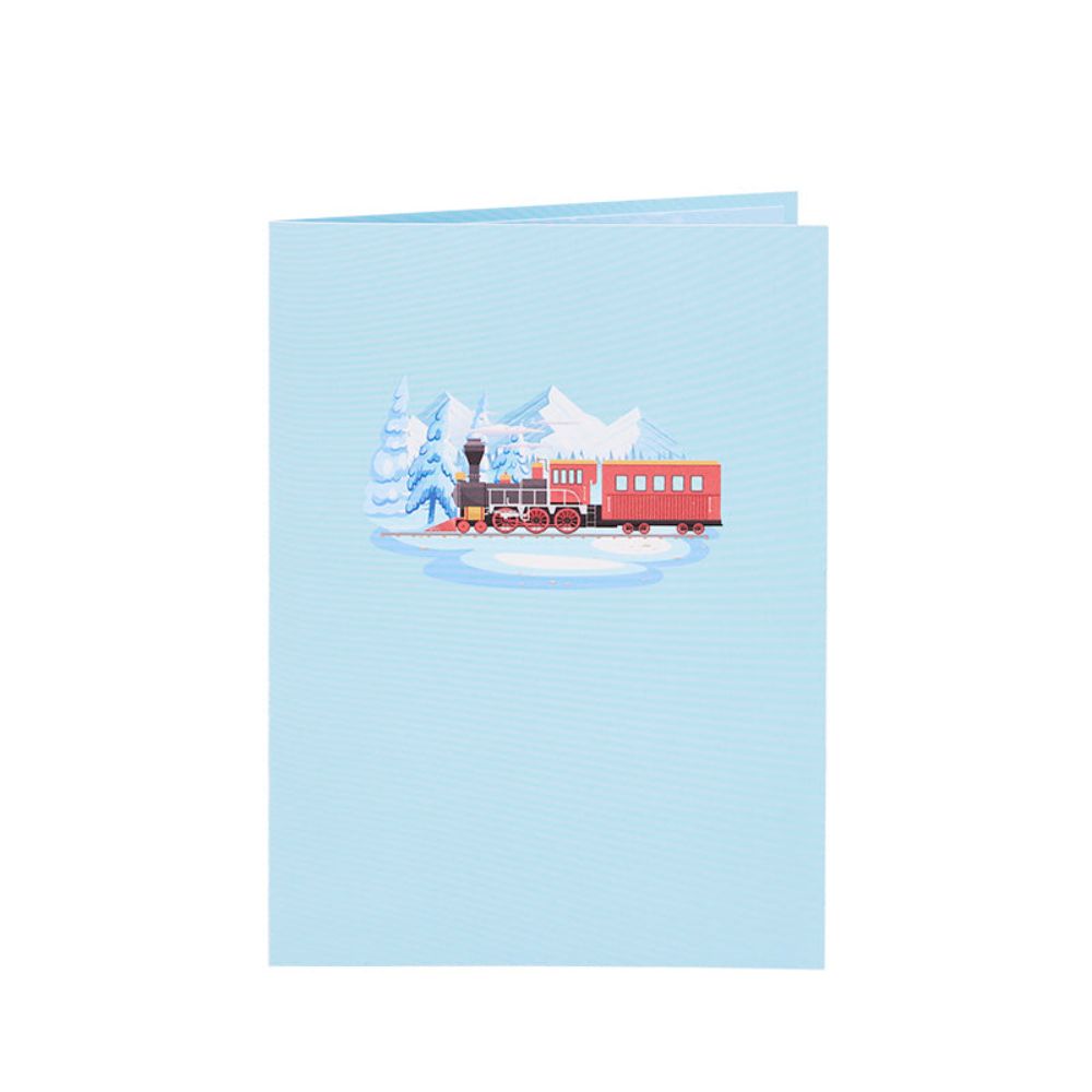 Steam Train 3D Pop Up Greeting Card