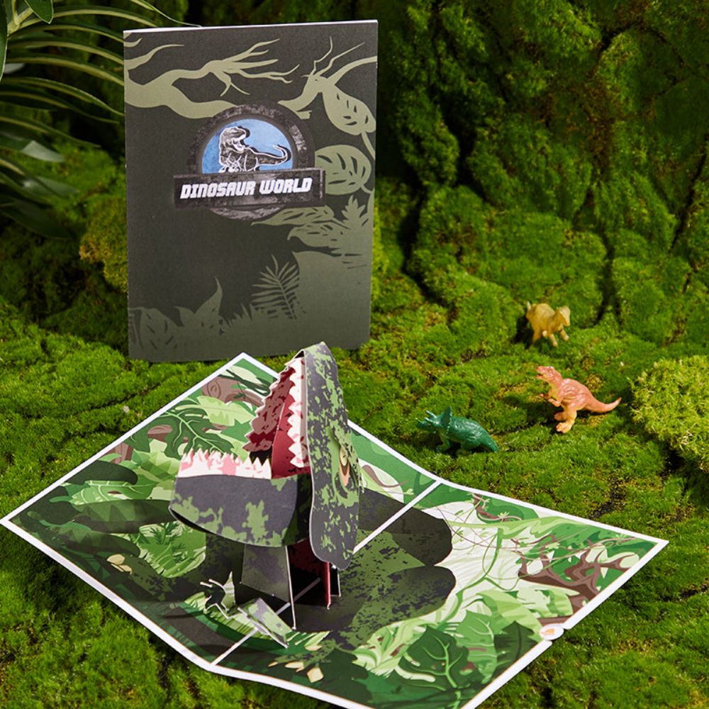 Giganotosaurus Dinosaur 3D Pop Up Greeting Card