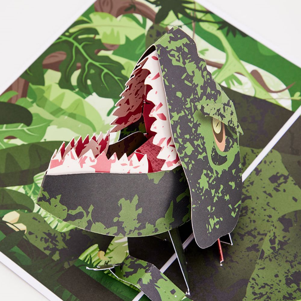 Giganotosaurus Dinosaur 3D Pop Up Greeting Card