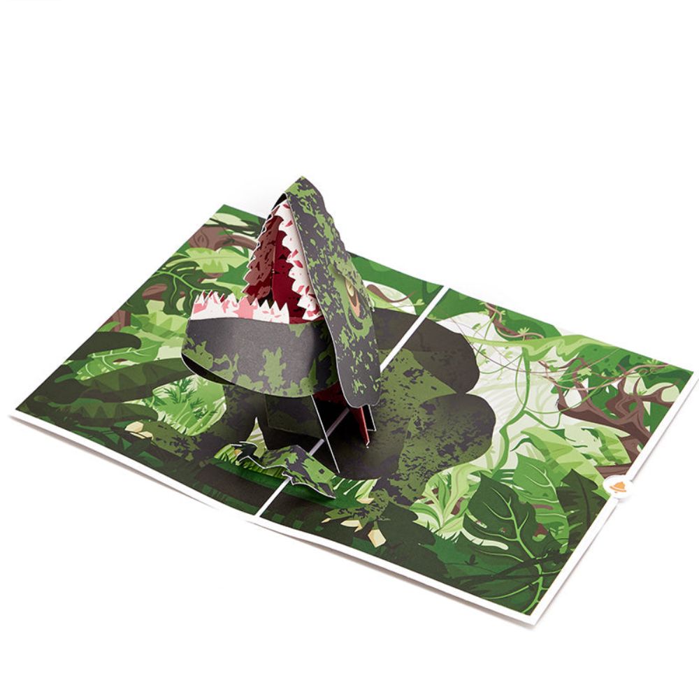 Giganotosaurus Dinosaur 3D Pop Up Greeting Card