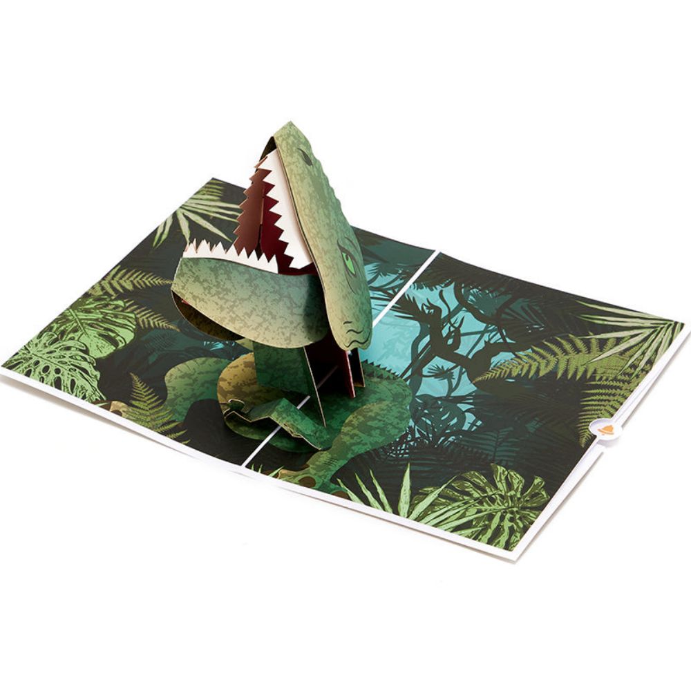 Tyrannosaurus Rex Dinosaur 3D Pop Up Greeting Card