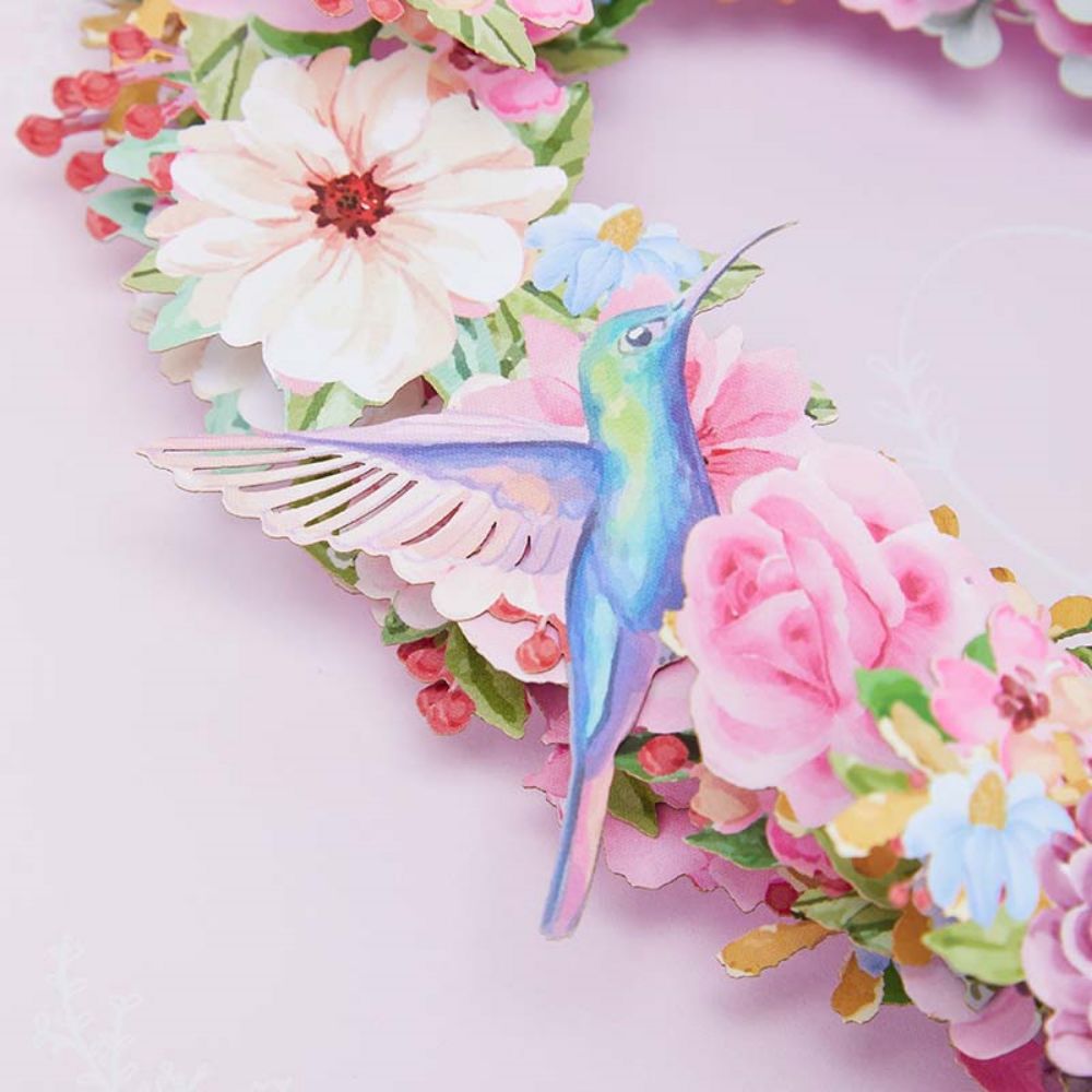 Hummingbird Heart 3D Pop Up Greeting Card