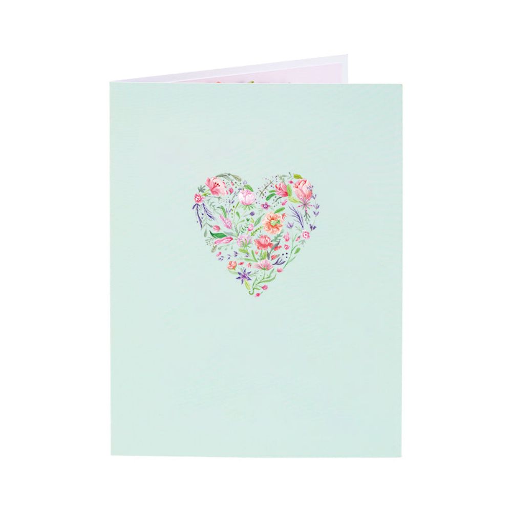 Hummingbird Heart 3D Pop Up Greeting Card