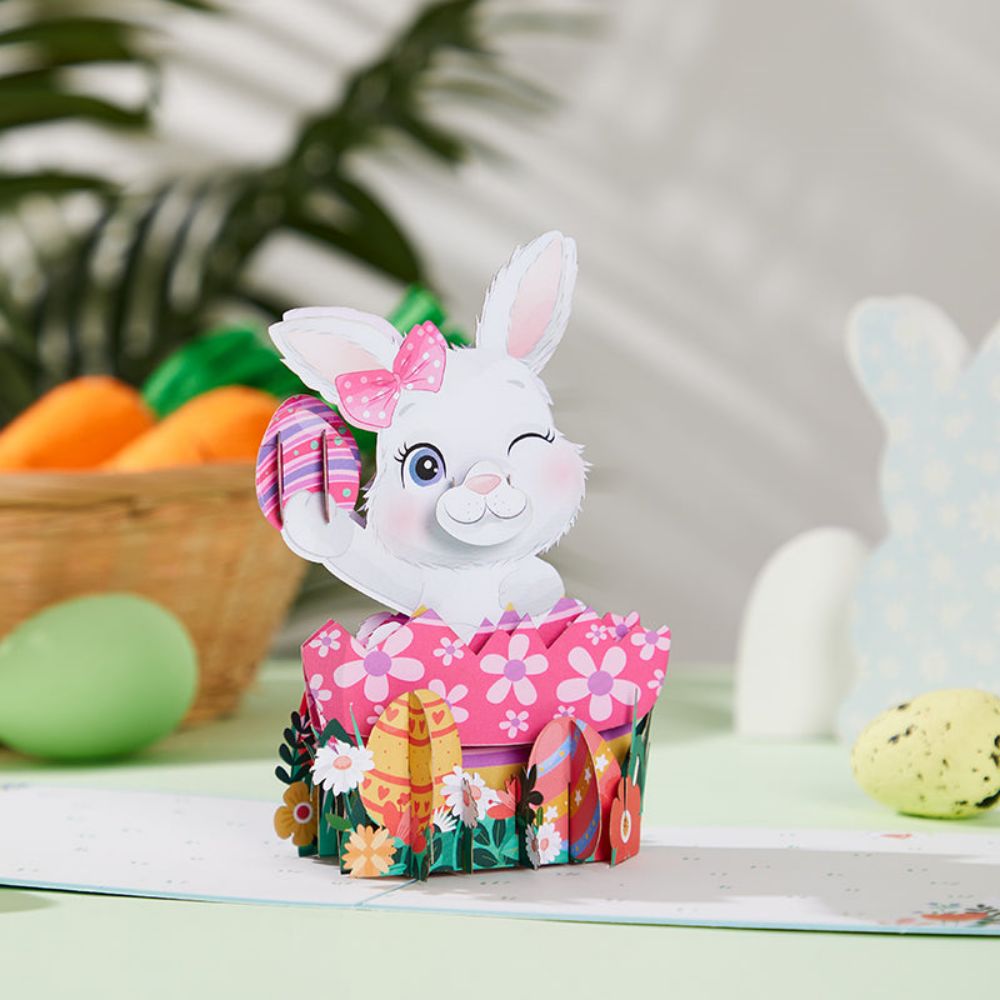 Easter Bunny Egg 3D Pop Up Greeting Card