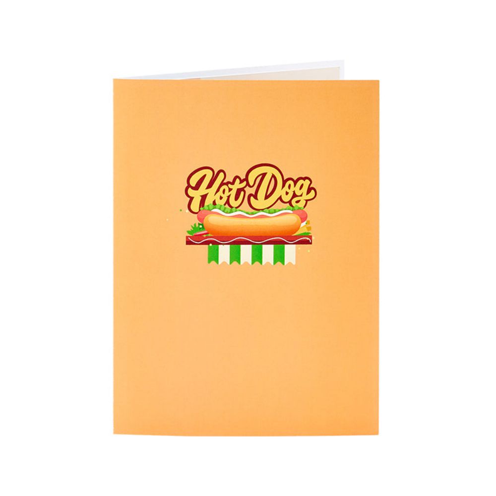 Beach Hot Dog Truck 3D Pop Up Greeting Card