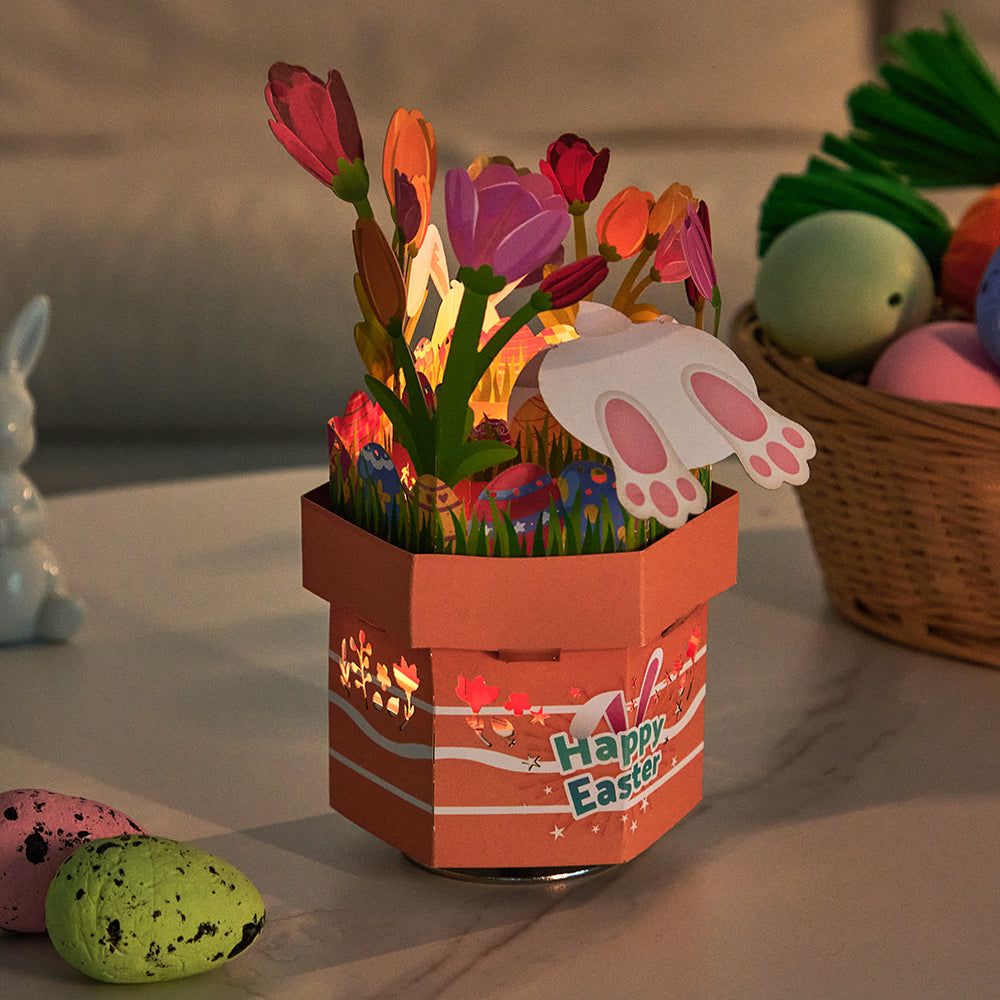 Easter Bunny 3D Paper Music Box