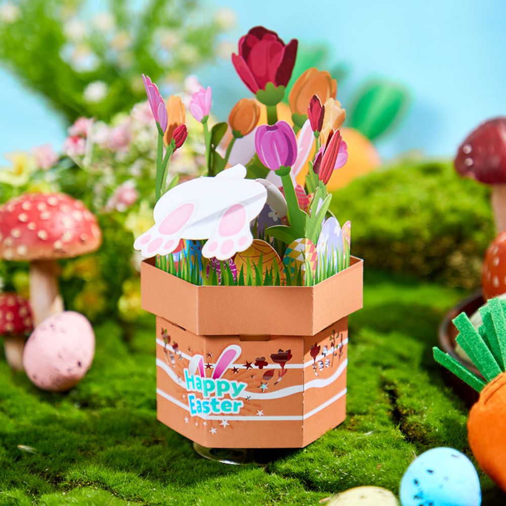 Easter Bunny 3D Paper Music Box