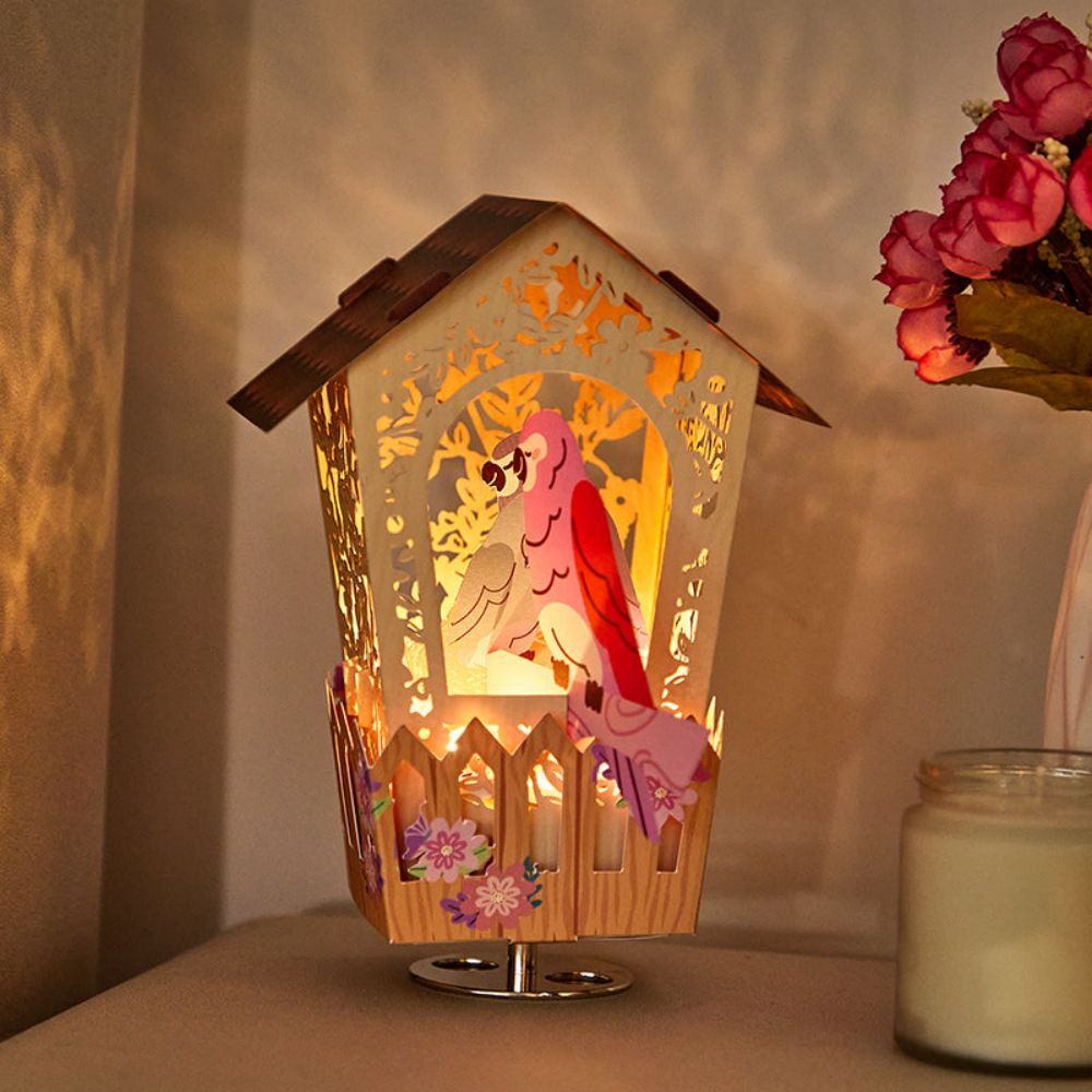 Bird House 3D Paper Music Box Gift for Mother's Day