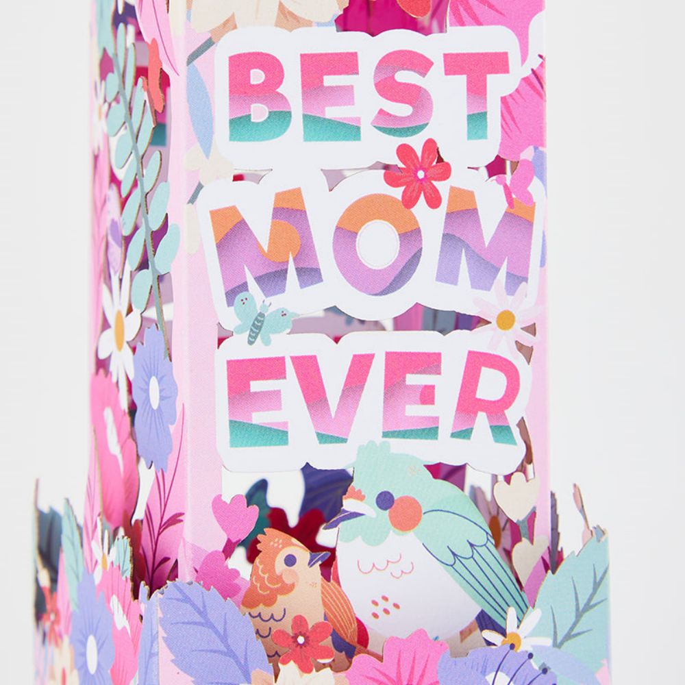 Best Mom Ever 3D Paper Music Box Gift for Mother's Day