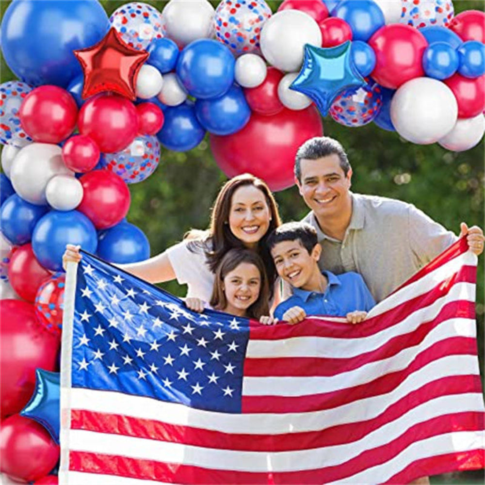 4th of July Foil Balloons Kits Patriotic Independence Day Balloons Party Supplies