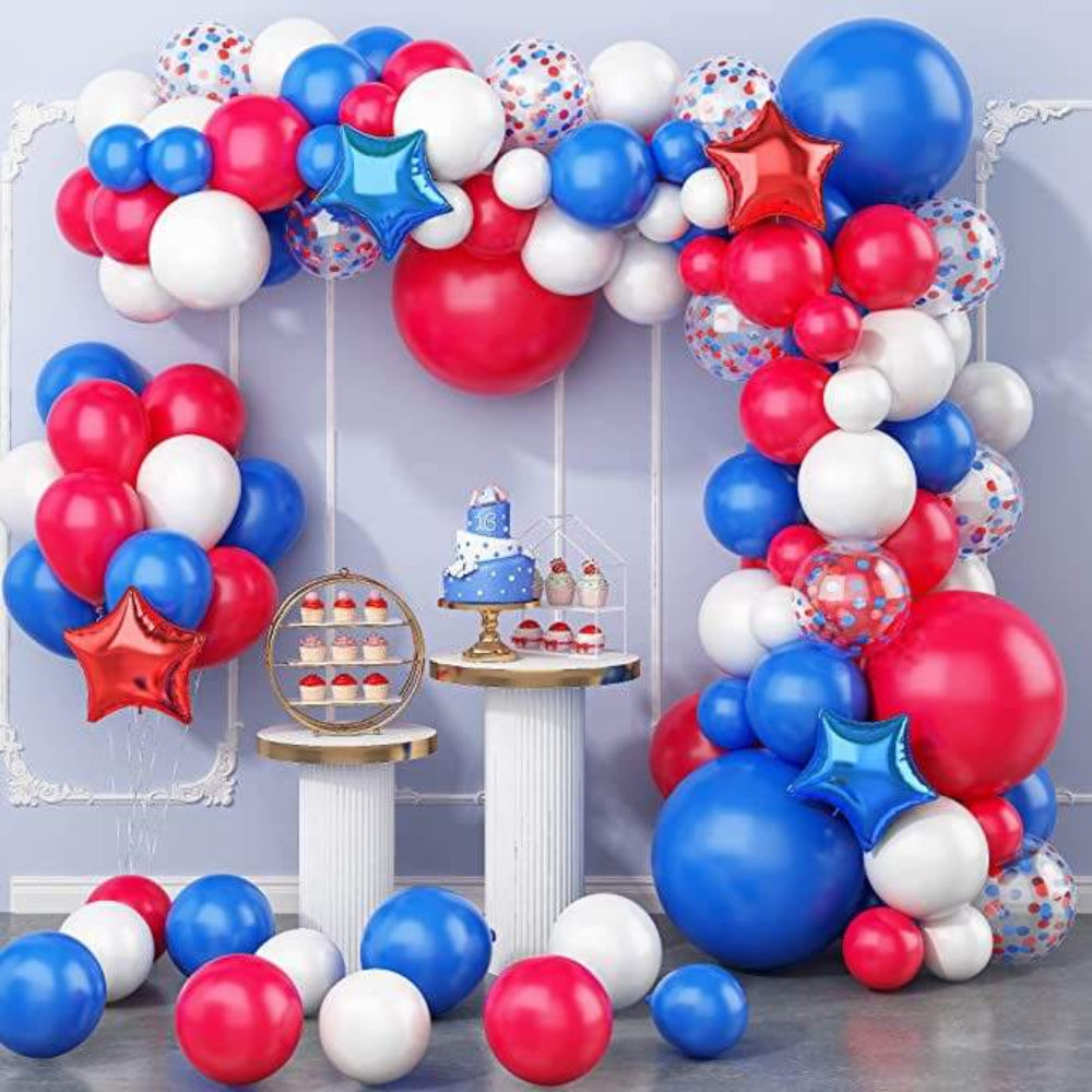 4th of July Foil Balloons Kits Patriotic Independence Day Balloons Party Supplies