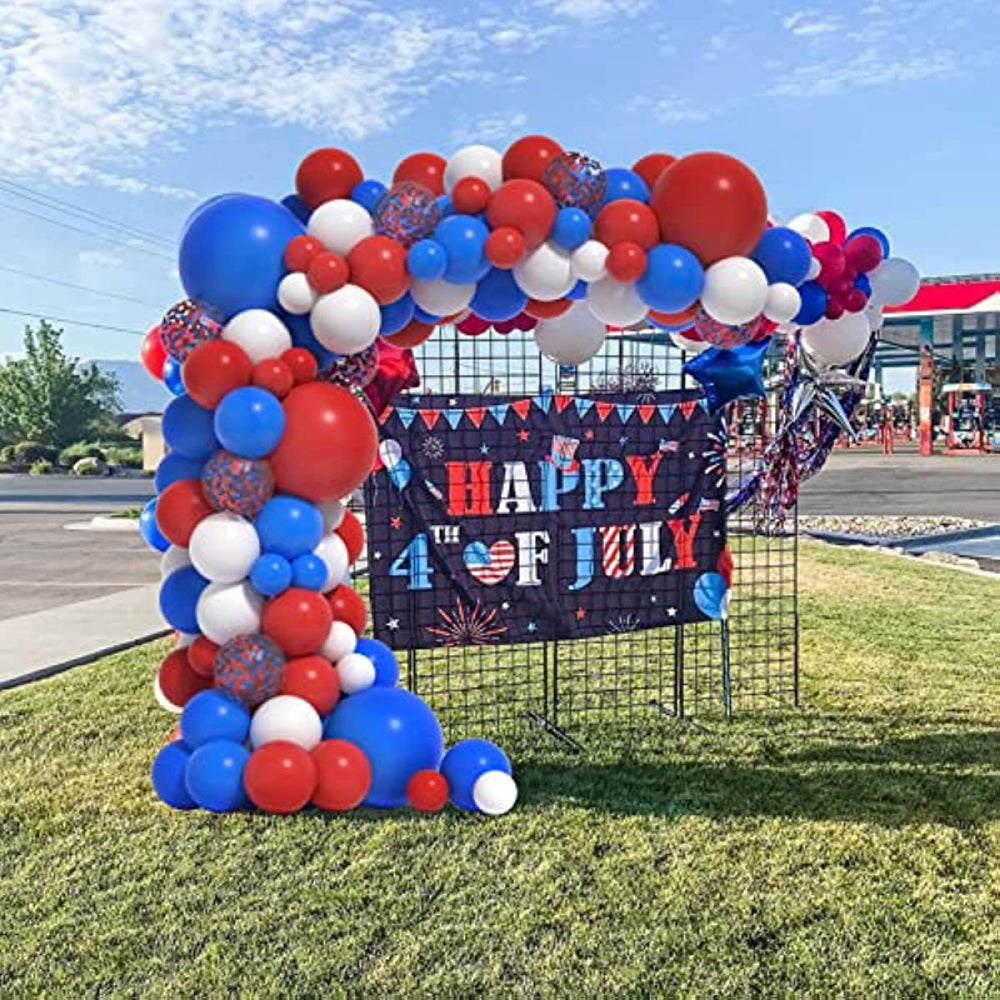 4th of July Latex Balloons Kits Patriotic Independence Day Balloons Party Supplies