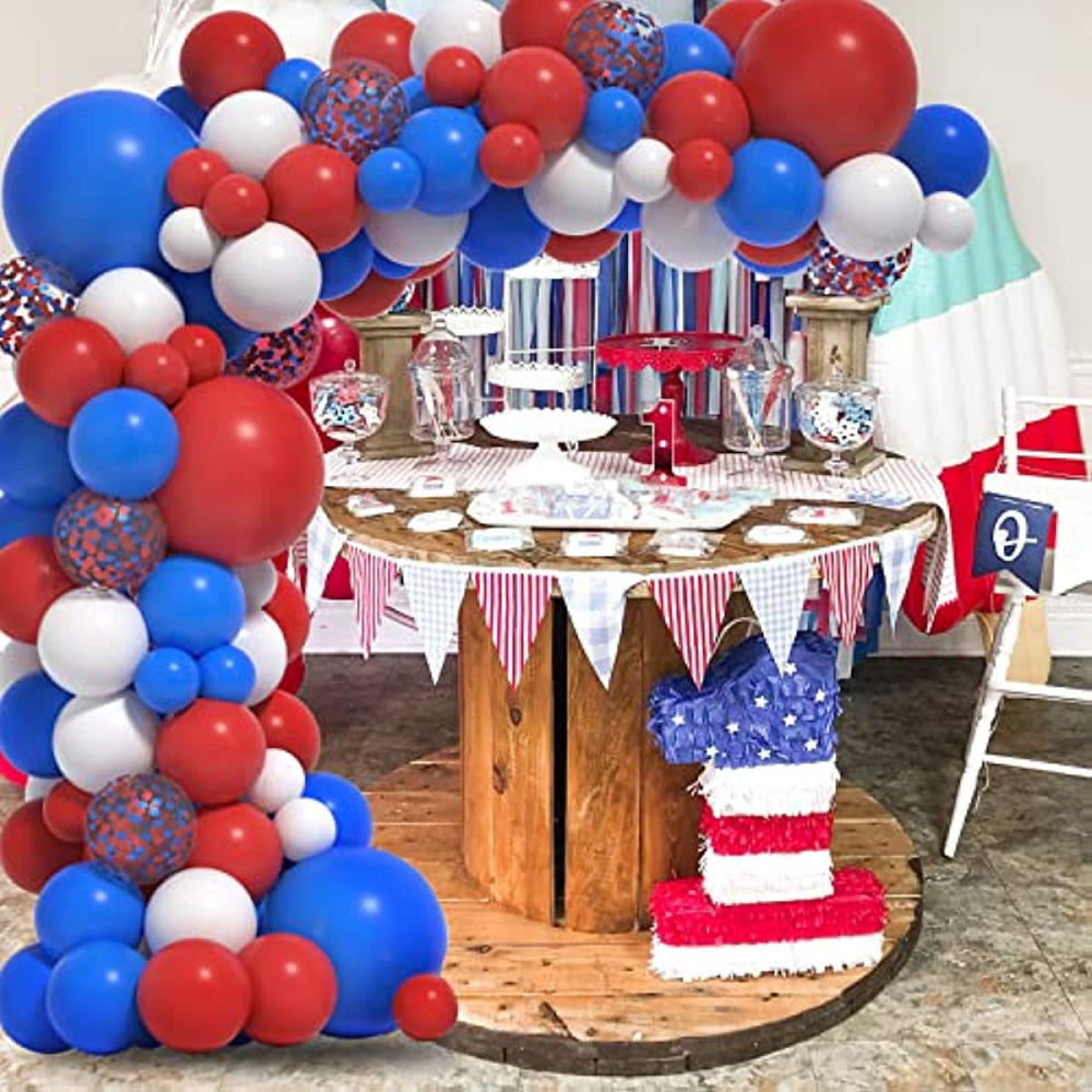 4th of July Latex Balloons Kits Patriotic Independence Day Balloons Party Supplies