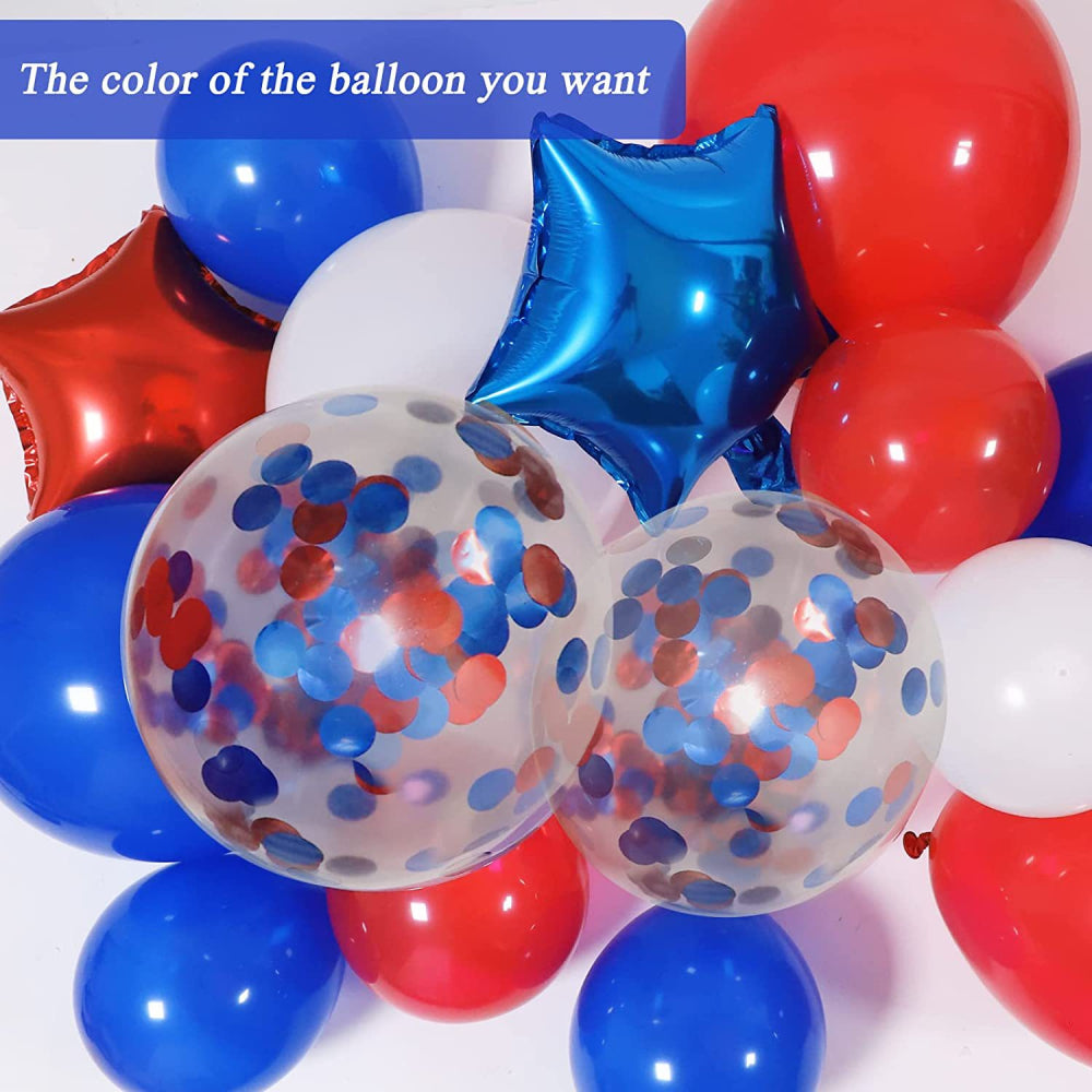 4th of July Pentagram Balloons Kits Patriotic Independence Day Balloons Party Supplies