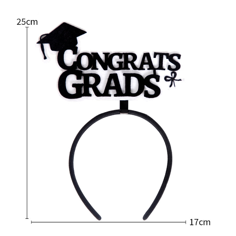 12 Pcs Graduation Hat Headband Graduation Party Decorations Graduation Photo Props Supplies