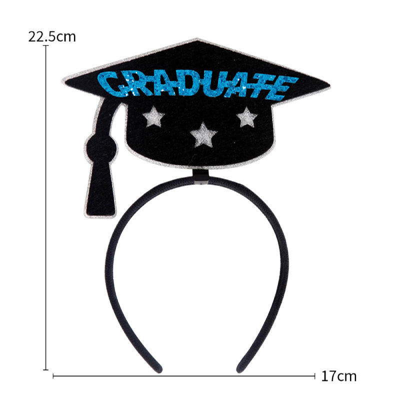 12 Pcs Graduation Hat Headband Graduation Party Decorations Graduation Photo Props Supplies