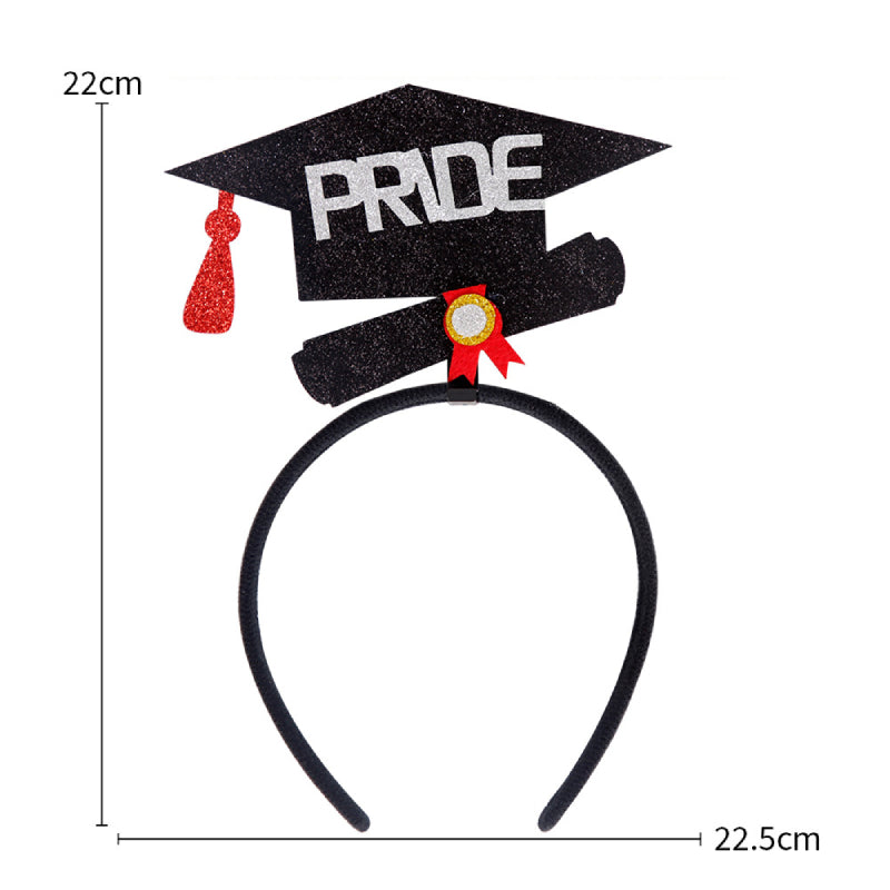 12 Pcs Graduation Hat Headband Graduation Party Decorations Graduation Photo Props Supplies