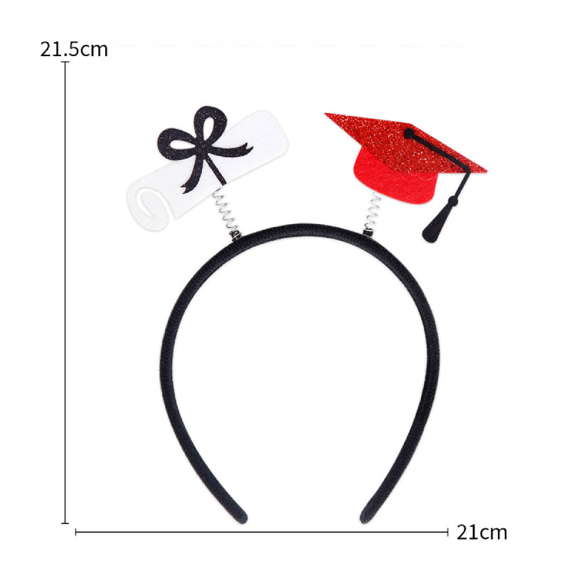 12 Pcs Graduation Hat Headband Graduation Party Decorations Graduation Photo Props Supplies