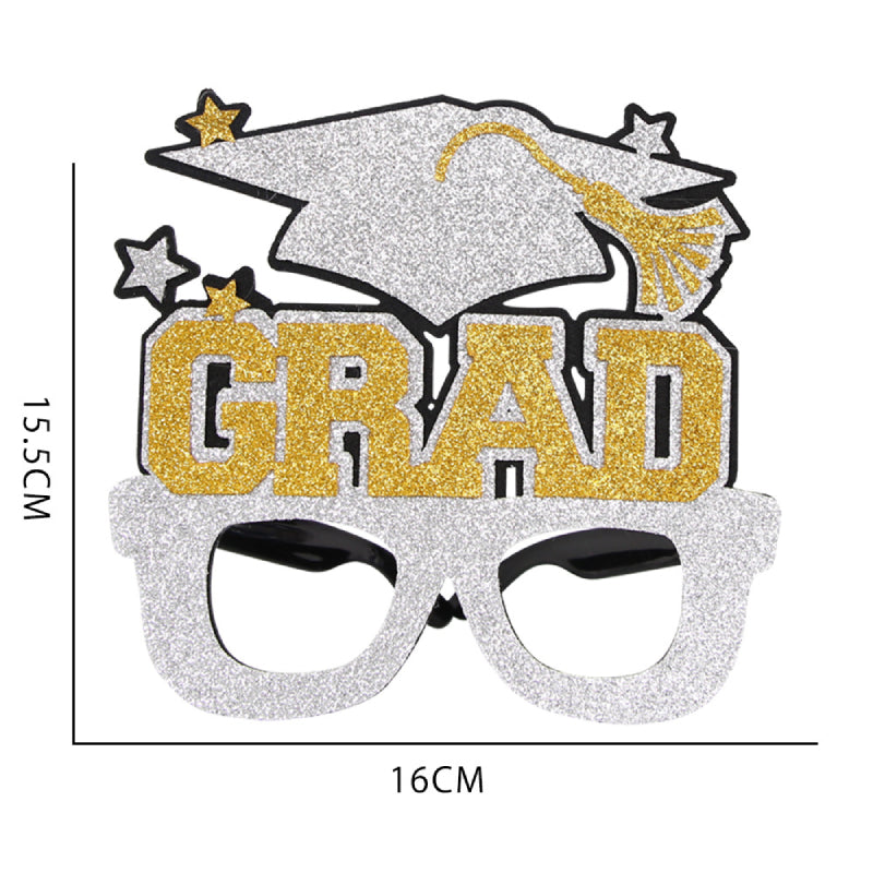 12 Pcs Funny Graduation Glasses Graduation Party Photo Booth Props Decoration Supplies