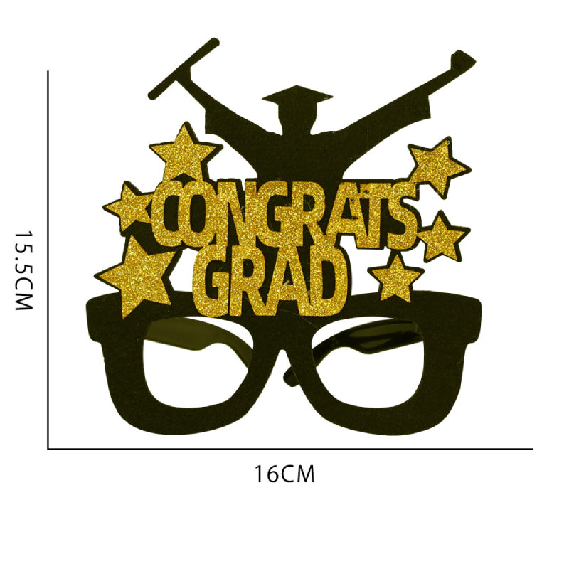 12 Pcs Funny Graduation Glasses Graduation Party Photo Booth Props Decoration Supplies