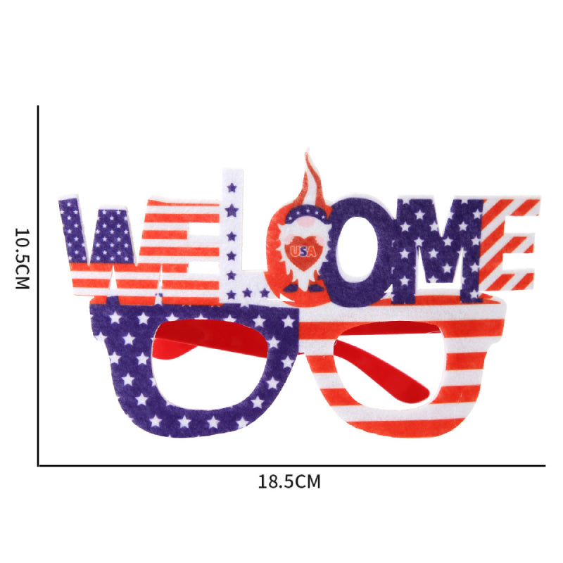 12 Pcs 4th of July American Flag Glasses for Patriotic Party Independence Day Party Accessories