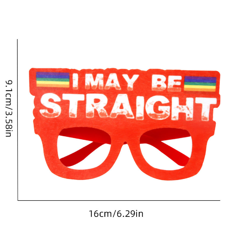 12 Pcs Rainbow Gay Pride Funny Glasses Lesbian LGBT Party Decorations Supplies