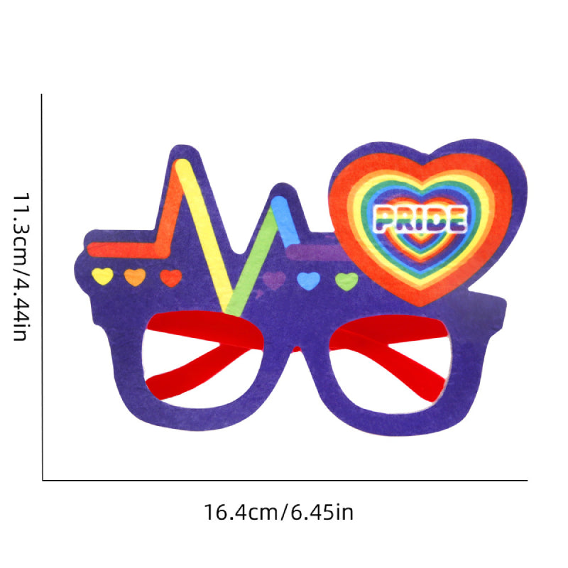 12 Pcs Rainbow Gay Pride Funny Glasses Lesbian LGBT Party Decorations Supplies