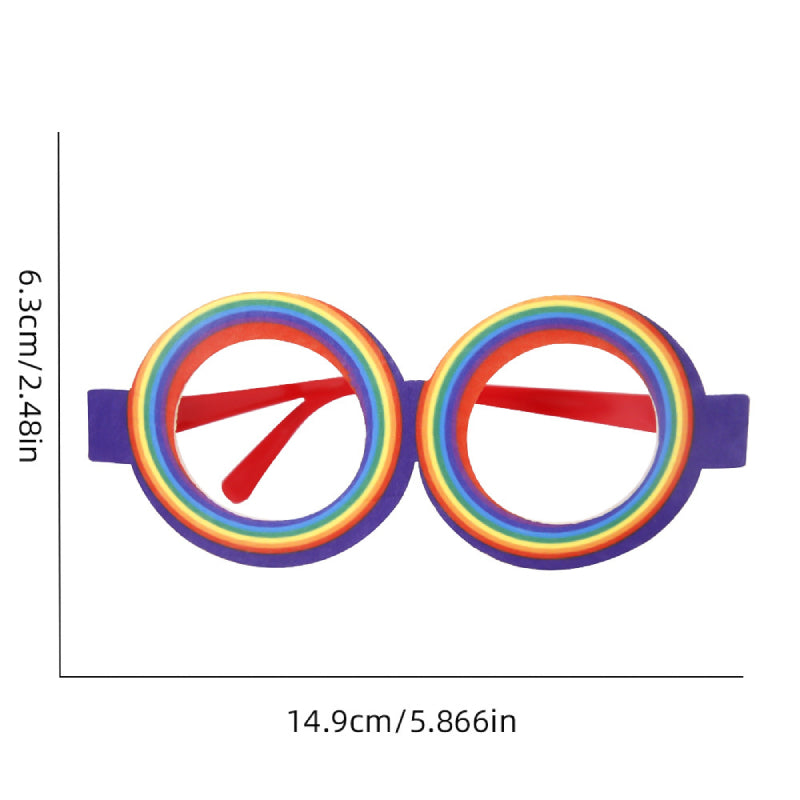 12 Pcs Rainbow Gay Pride Funny Glasses Lesbian LGBT Party Decorations Supplies