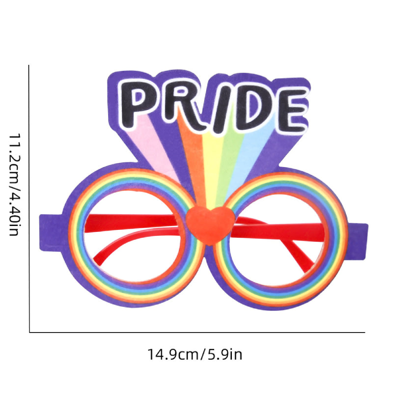 12 Pcs Rainbow Gay Pride Funny Glasses Lesbian LGBT Party Decorations Supplies