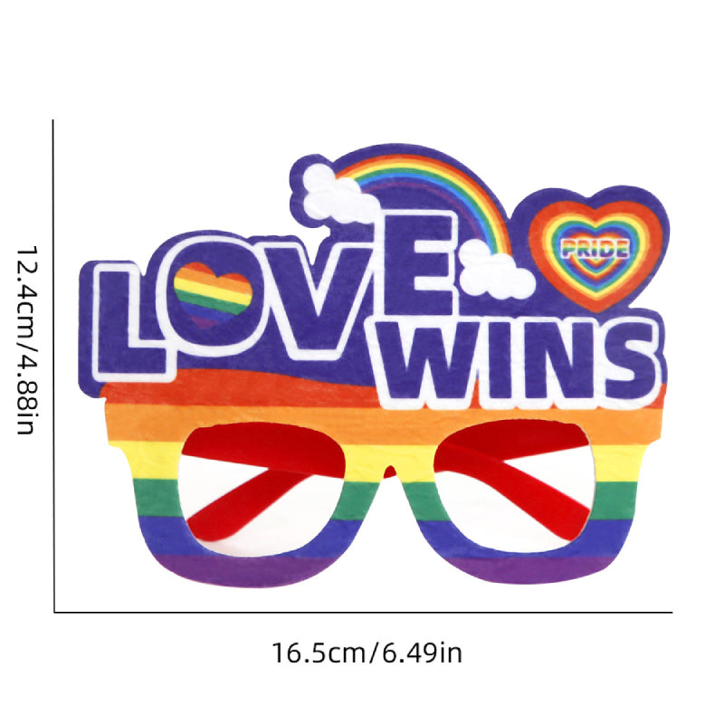 12 Pcs Rainbow Gay Pride Funny Glasses Lesbian LGBT Party Decorations Supplies