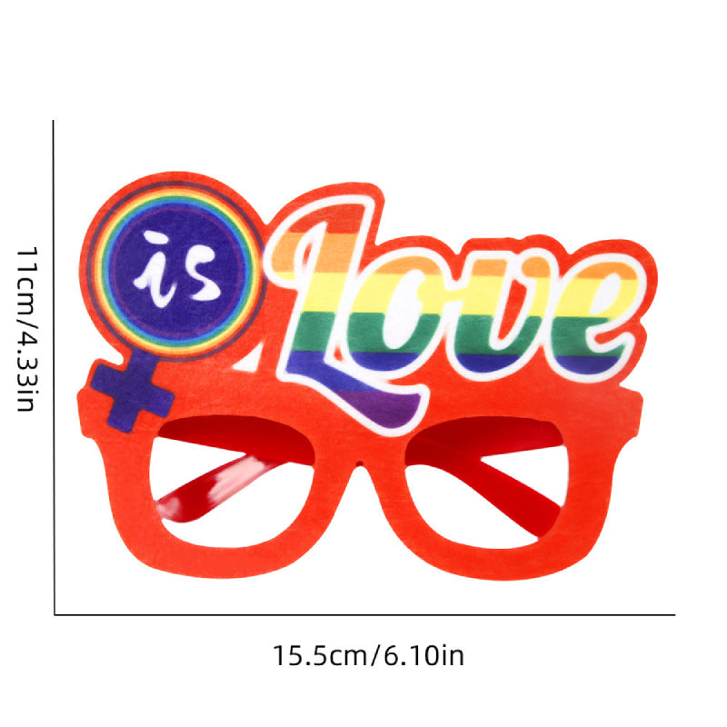 12 Pcs Rainbow Gay Pride Funny Glasses Lesbian LGBT Party Decorations Supplies