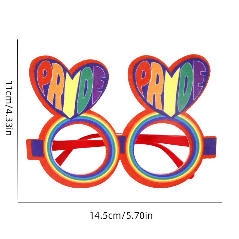 12 Pcs Rainbow Gay Pride Funny Glasses Lesbian LGBT Party Decorations Supplies