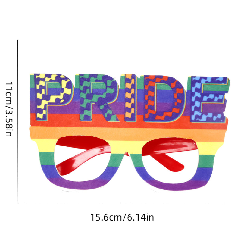 12 Pcs Rainbow Gay Pride Funny Glasses Lesbian LGBT Party Decorations Supplies