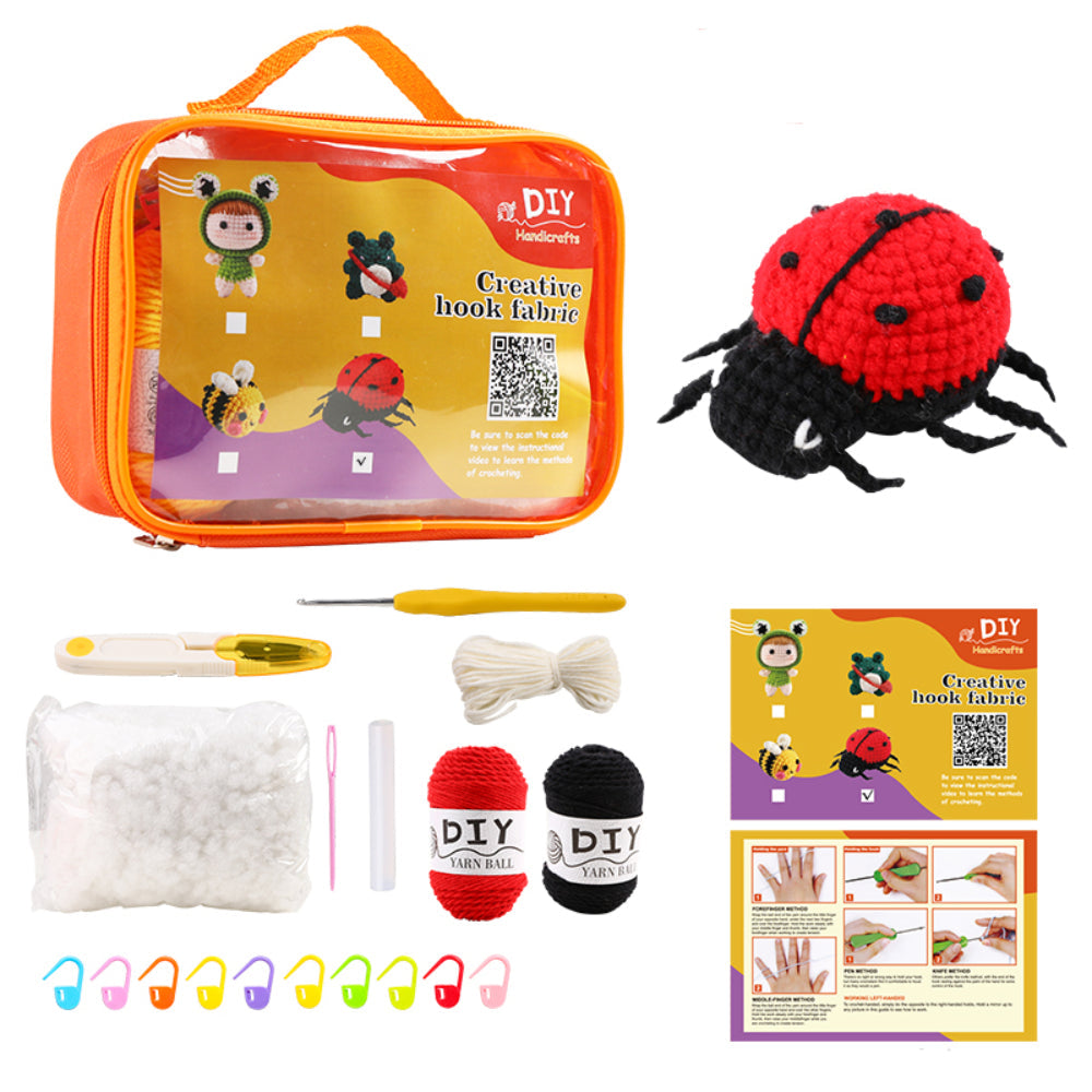 Crochet Kit for Beginners Animal Crochet Kit with Step-by-Step Video Tutorials Gifts for Craft Lovers