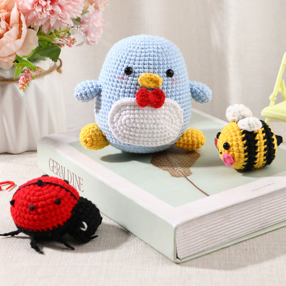 Crochet Kit for Beginners Animal Crochet Kit with Step-by-Step Video Tutorials Gifts for Craft Lovers