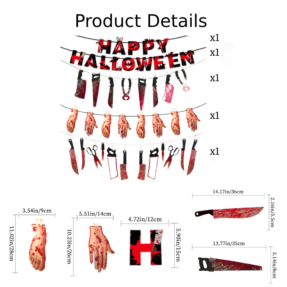 Halloween Party Banner Decorations Party Supplies Gift for Halloween Party