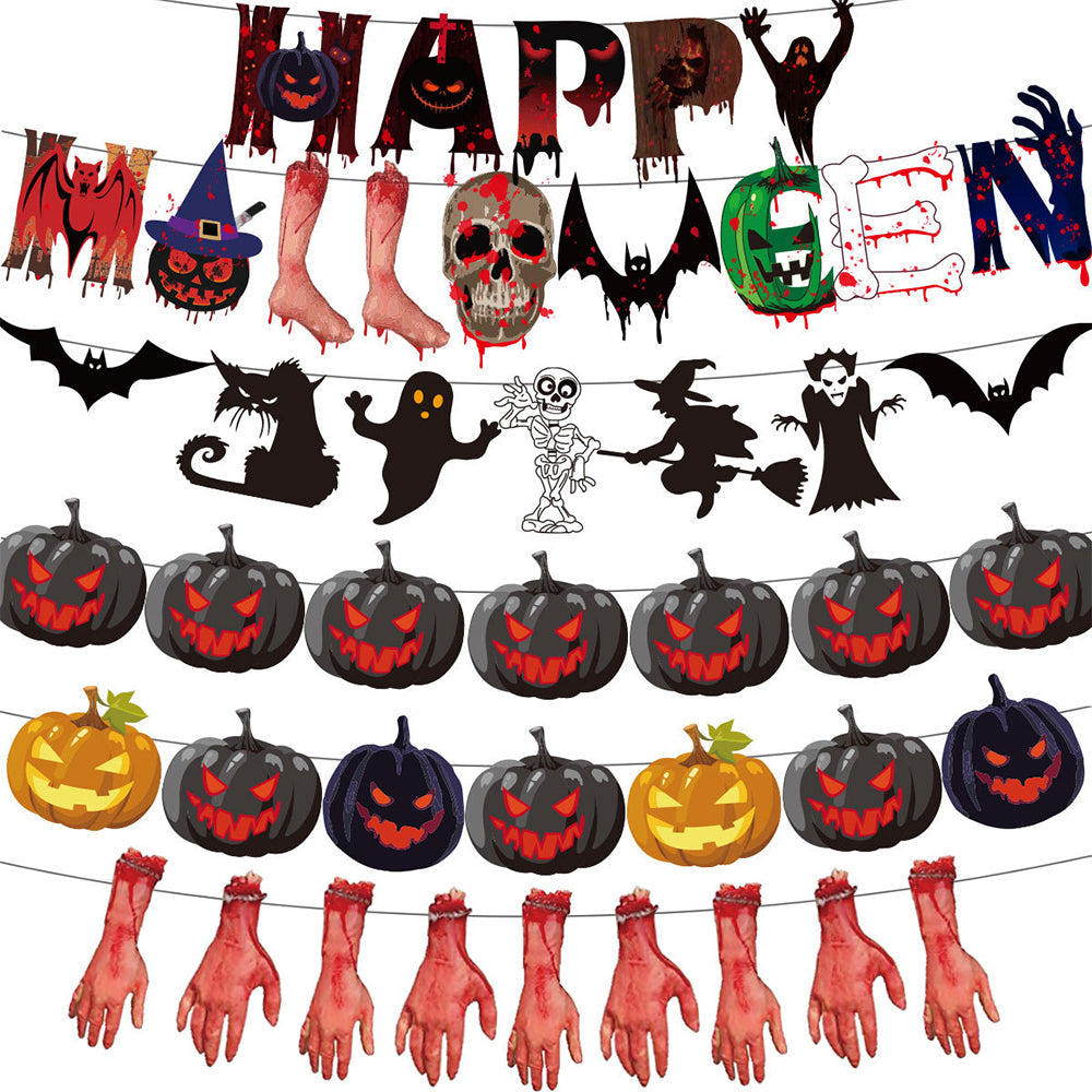 Halloween Horror Party Banner Decorations Party Supplies Gifts for Halloween Party