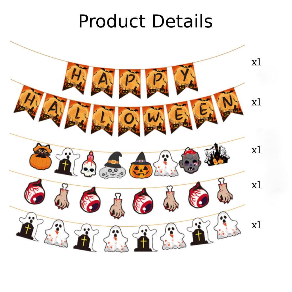 Halloween Party Banner Decorations Party Supplies Gifts for Halloween Party