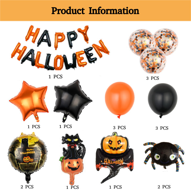 Halloween Party Banner Balloon Decorations Kits for Halloween Party Decorations Supplies