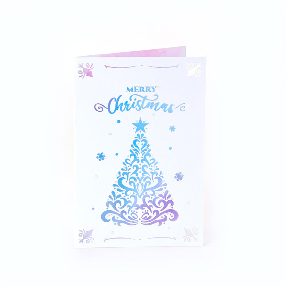 Christmas 3D Pop Up Card Hollow Christmas Greeting Card