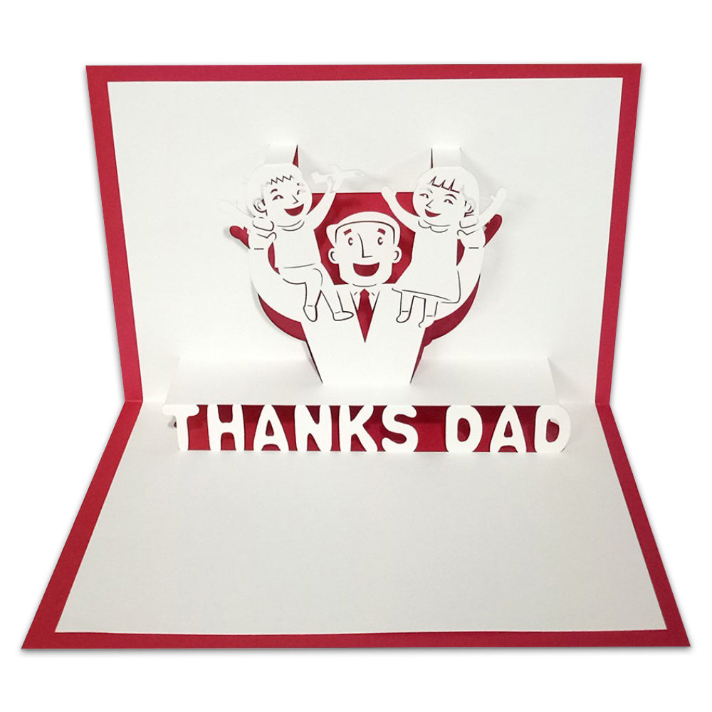 Father's Day Card 3D Pop Up Greeting Card for Him