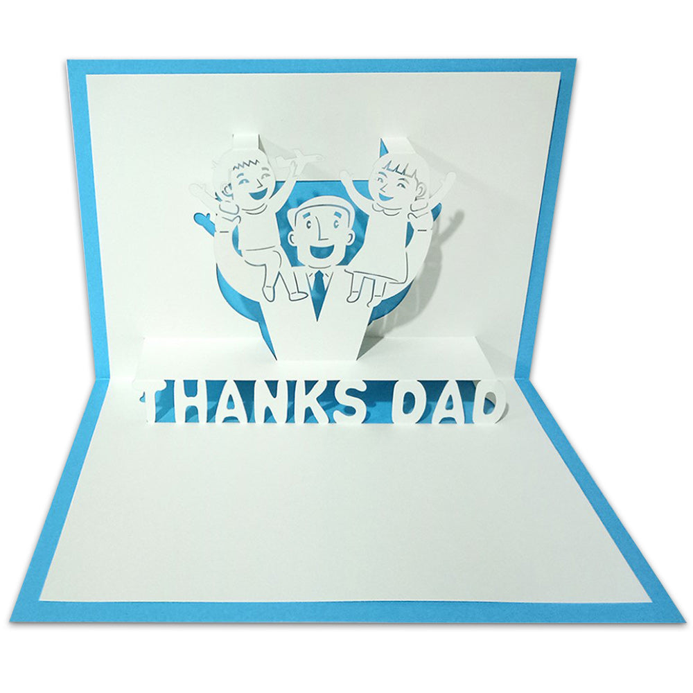 Father's Day Card 3D Pop Up Greeting Card for Him