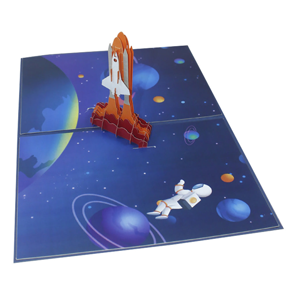 Father's Day Card Rocket 3D Pop Up Greeting Card for Him