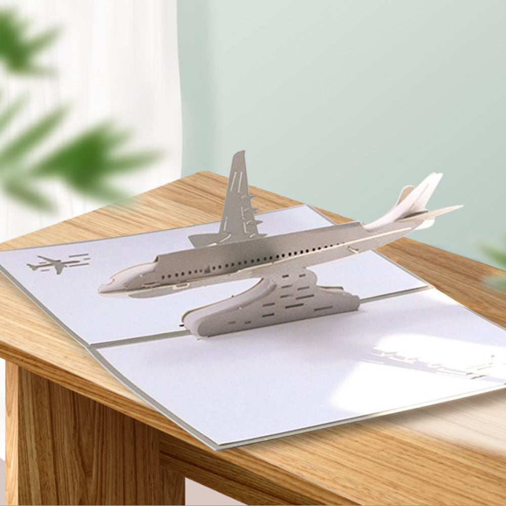 Father's Day Card Airplane 3D Pop Up Greeting Card for Him